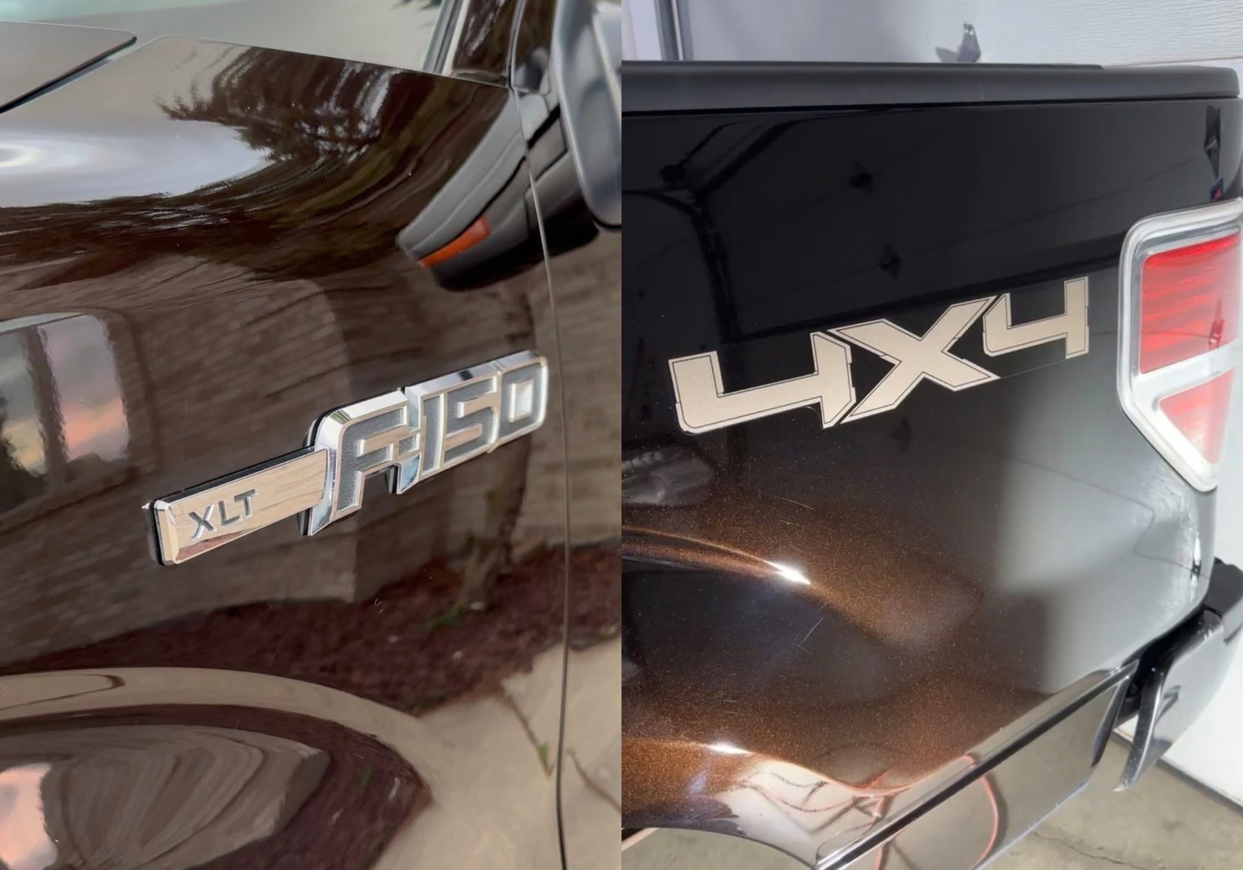 F-150 black paint with deep mirror gloss — SystemX ceramic coating finish by Top Auto Detailing