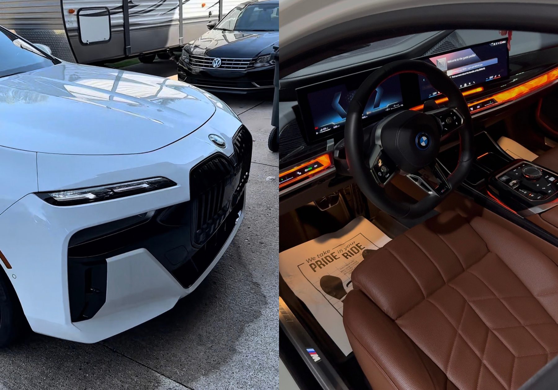 White BMW i7 exterior — Top Auto Detailing exterior detail finish
